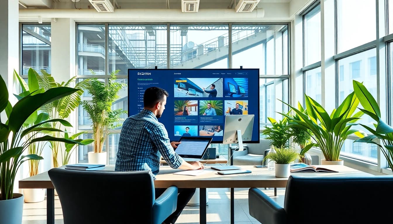 Webdesign Hannover: Kreatives Team bei der Arbeit an modernem Webdesign.