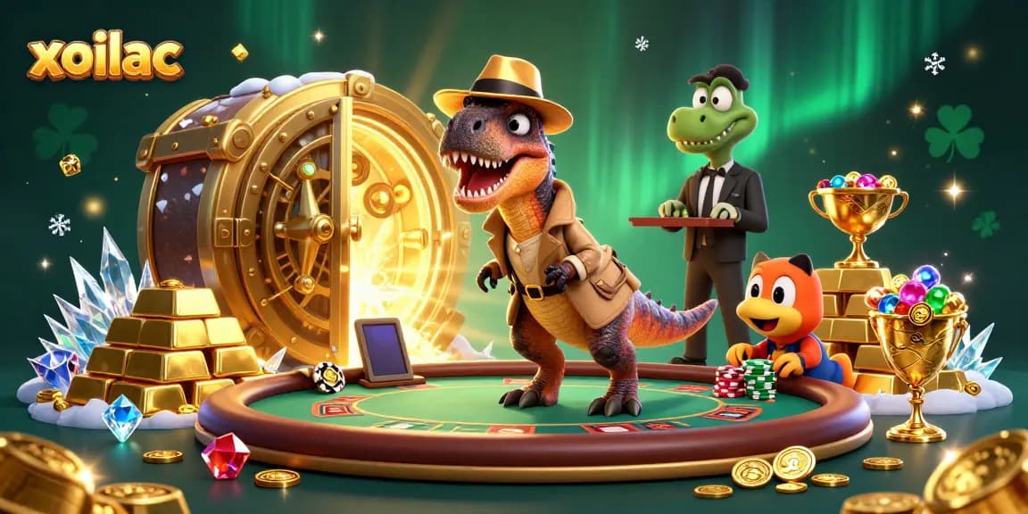 Xoilac brings thrilling blackjack action with a clever velociraptor at the table.