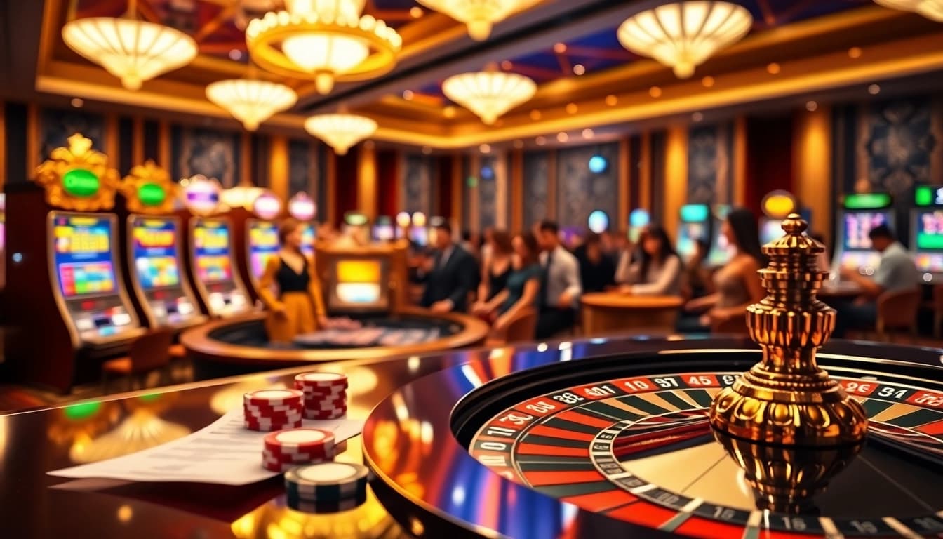 Experience the excitement of gaming at Nhà cái AF88 with vibrant casino visuals.
