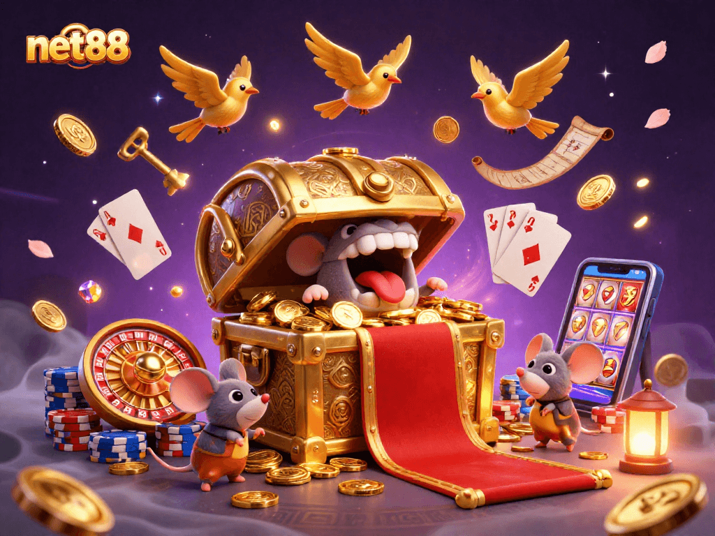 Experience the thrill of net88 with 3D casino characters and dynamic game elements.