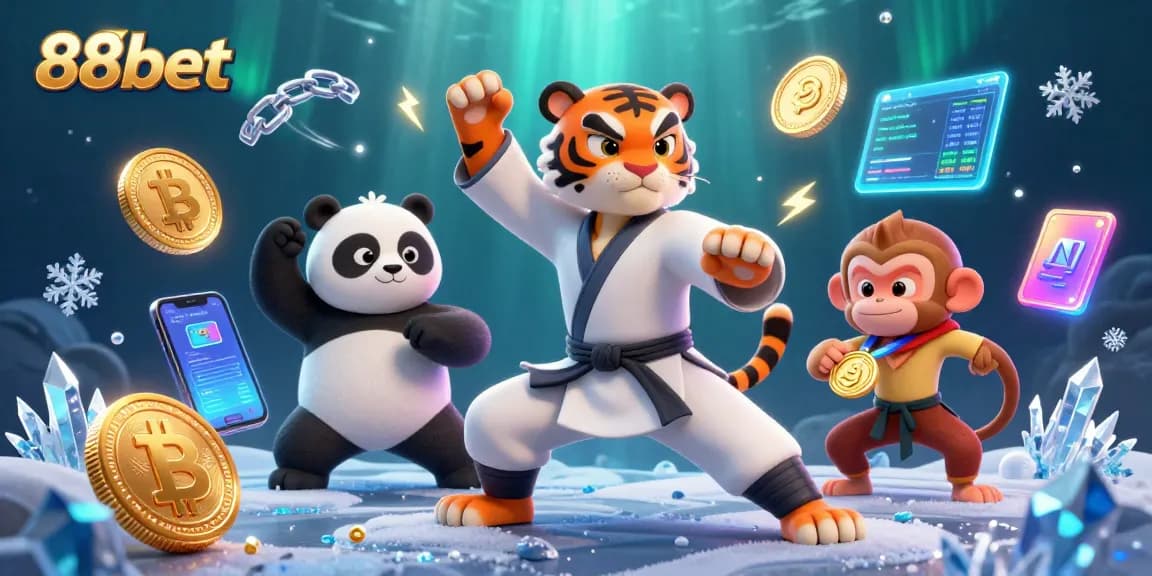 Engage in thrilling gameplay with 88bet, featuring unique characters and striking casino elements.