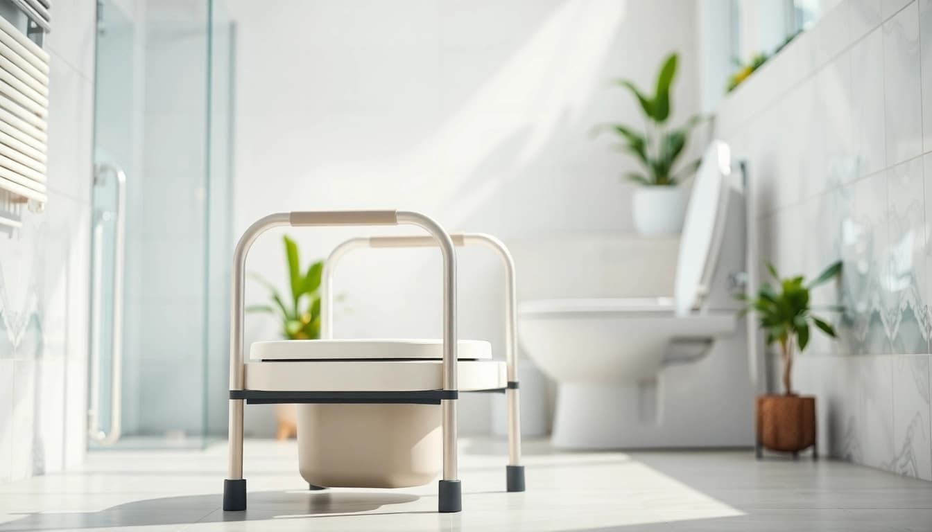 Die toiletten aufstehhilfe unterstützt beim gesunden Sitzen und Aufstehen in modernen Badezimmern.