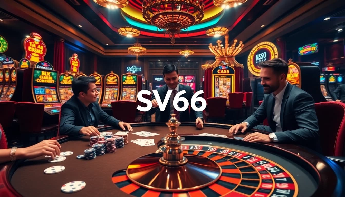 Experience high-stakes action at SV66 casino with thrilling poker and vibrant slot machines.