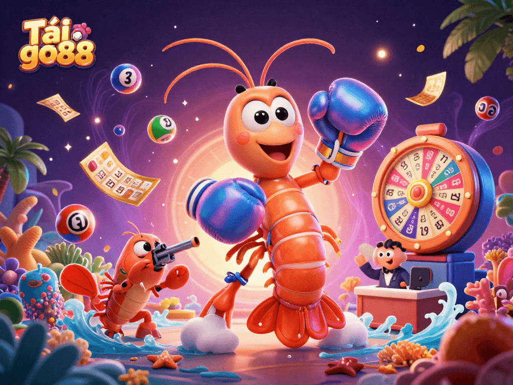 Tải go88 and experience thrilling casino games with vibrant lottery elements and detailed characters.