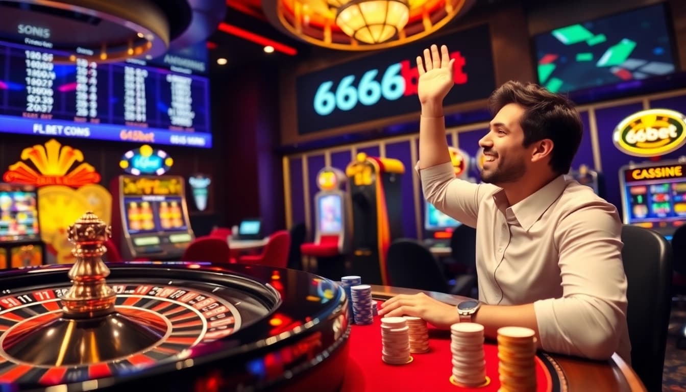 Experience the thrill of winning at 667bet with luxurious casino elements and dynamic gaming environments.