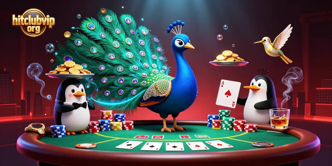 Engage in thrilling gameplay at hitclubvip org with colorful poker chips and captivating casino atmosphere.