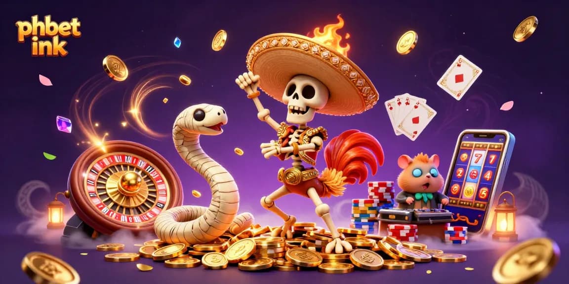 Engage with phbet ink through an exhilarating 3D casino scene featuring vibrant characters and casino elements.