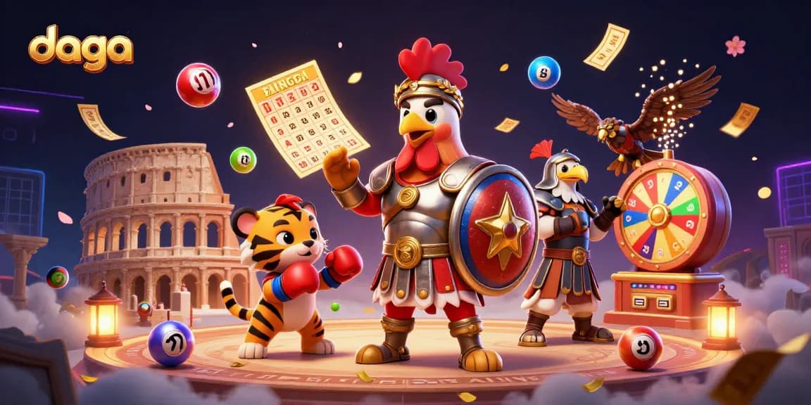 Dive into the thrilling world of daga with an engaging gladiator rooster and dynamic gaming elements.