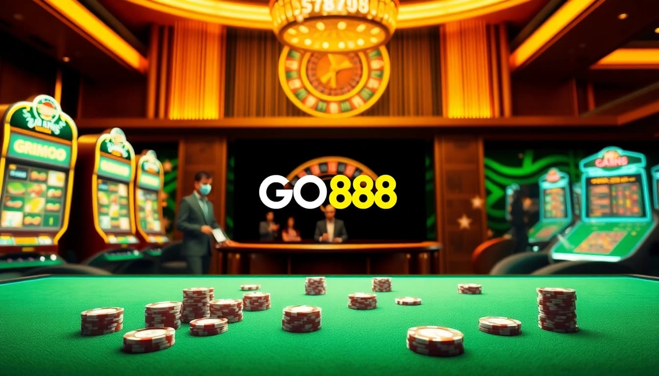 Experience the thrill of winning at go888.jp.net with exciting online casino games, showcasing vibrant casino visuals and engaging gameplay.