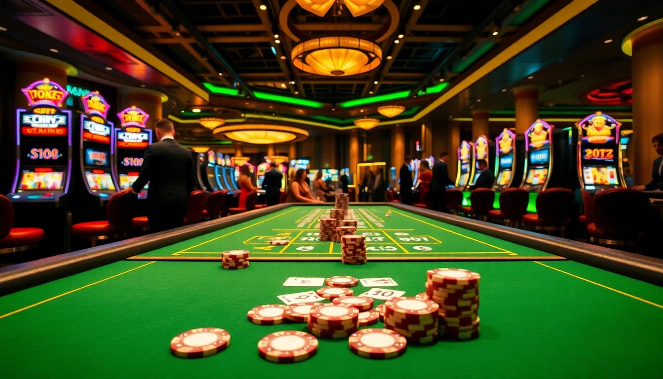 Erleben Sie beste microgaming casinos mit einem eleganten Casino-Setup und lebhaften Spielautomaten.