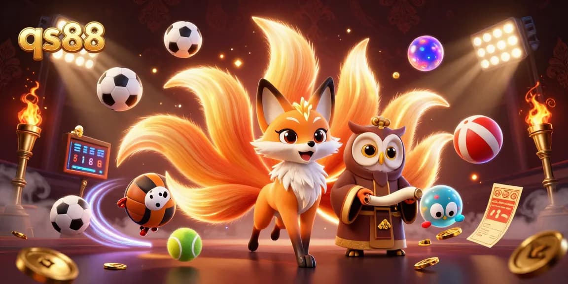 Experience the thrill of qs88 with vibrant characters and dynamic sports betting action.
