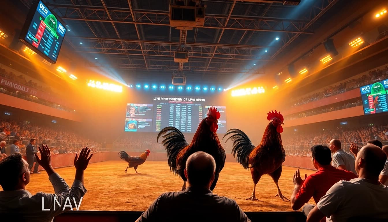 Engage in đá gà trực tiếp with live betting excitement and dynamic match visuals.