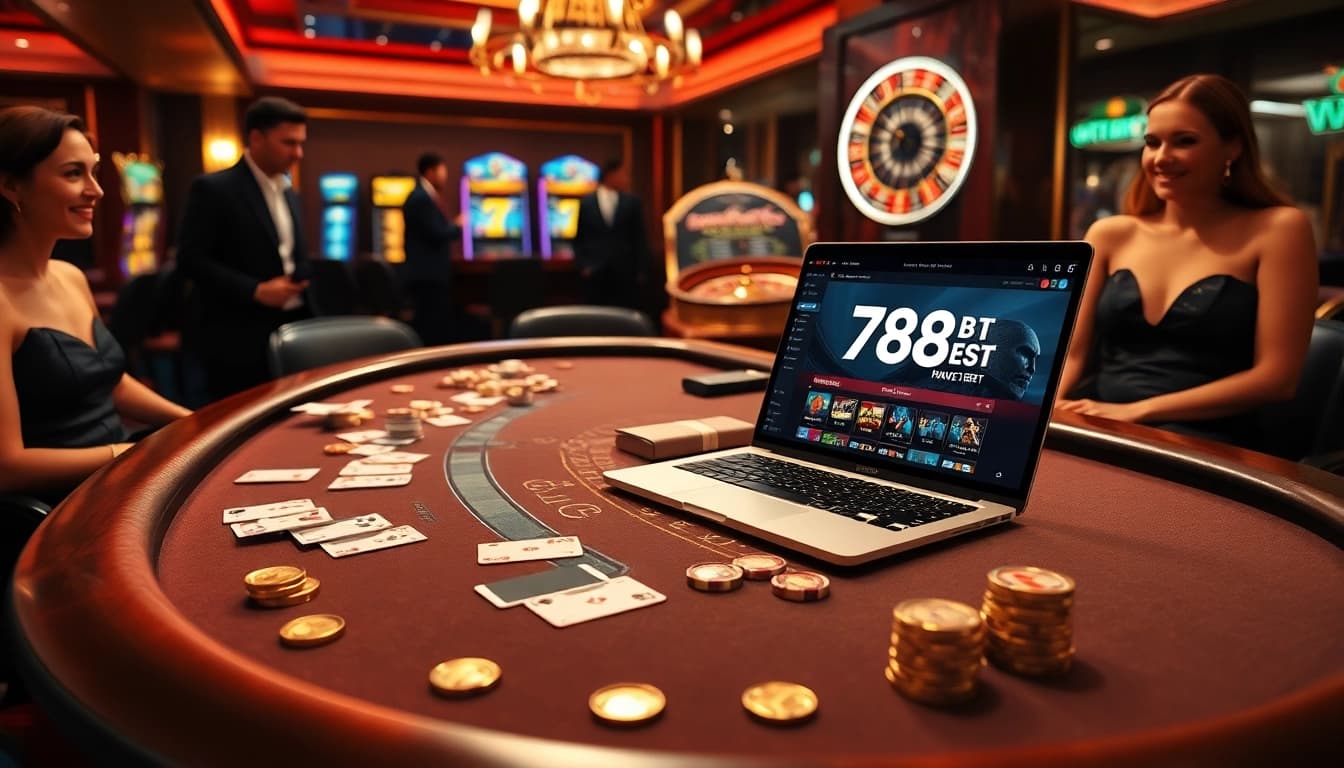 Experience the thrill of winning at the sleek online casino interface of https://789bet.style/ with vibrant tables and players in action.