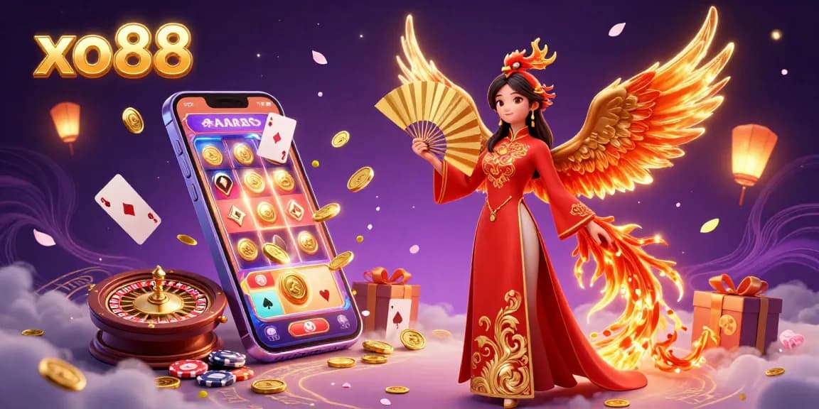 Experience the vibrant casino world of xo88 with thrilling slot actions and festive elements.