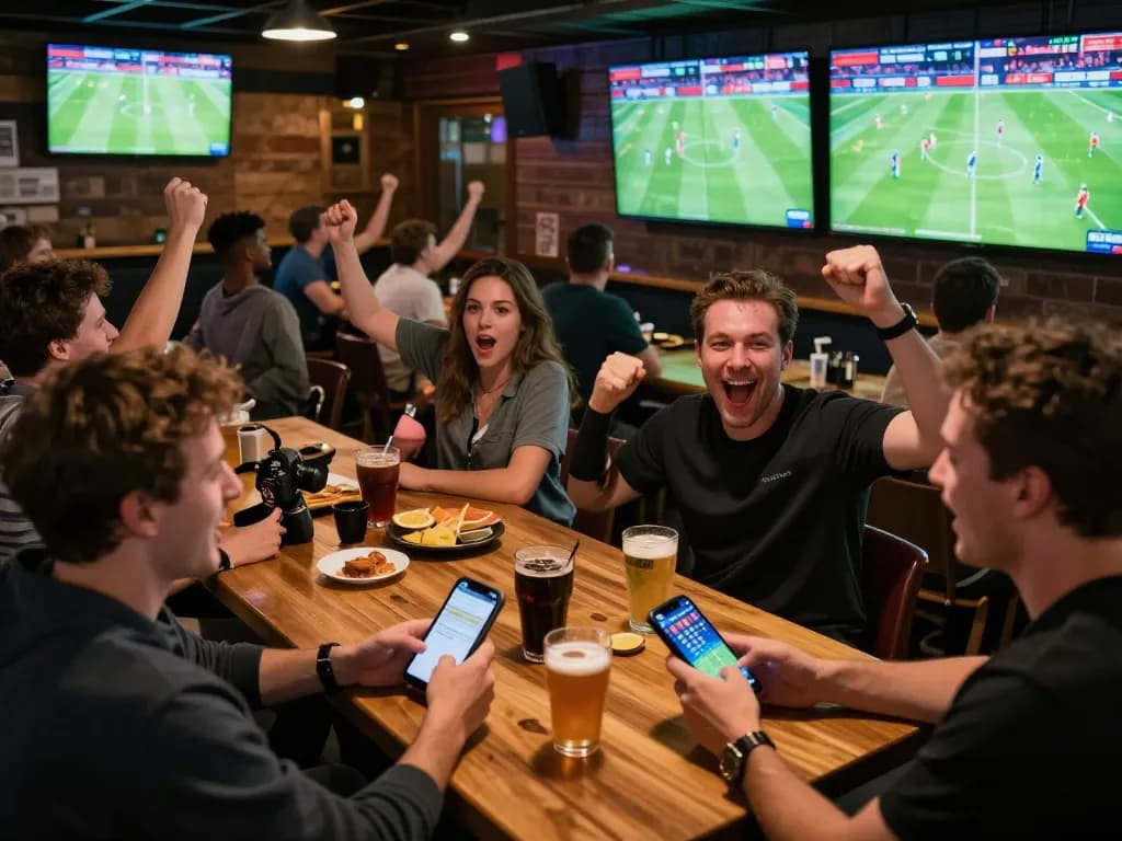 Lương Sơn TV viewers passionately placing bets during live football matches.