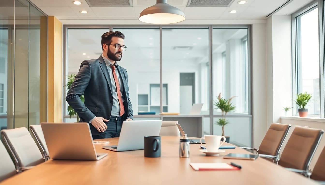 Professioneller Headhunter bei einem Meeting zur Rekrutierung von Vertriebsmitarbeitern finden.