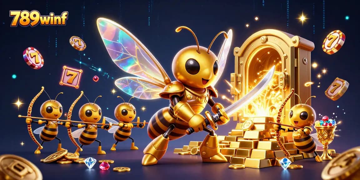 Experience the dynamic energy of 789winf as legendary hornets lead a vibrant casino adventure with jackpot elements.