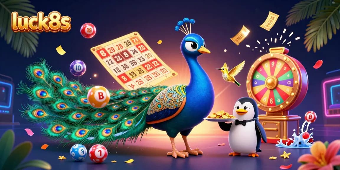 Experience luck8s with a vibrant and dynamic casino-themed illustration showcasing exciting gaming elements.