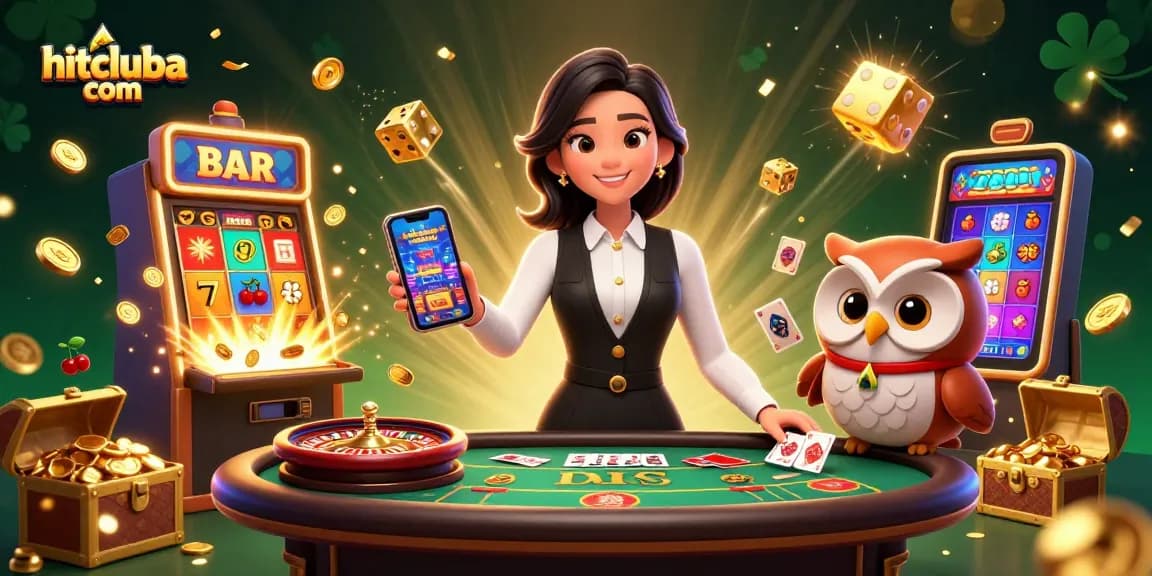 Experience exciting gameplay at hitcluba com with our engaging casino scene featuring dealers and thrilling games.