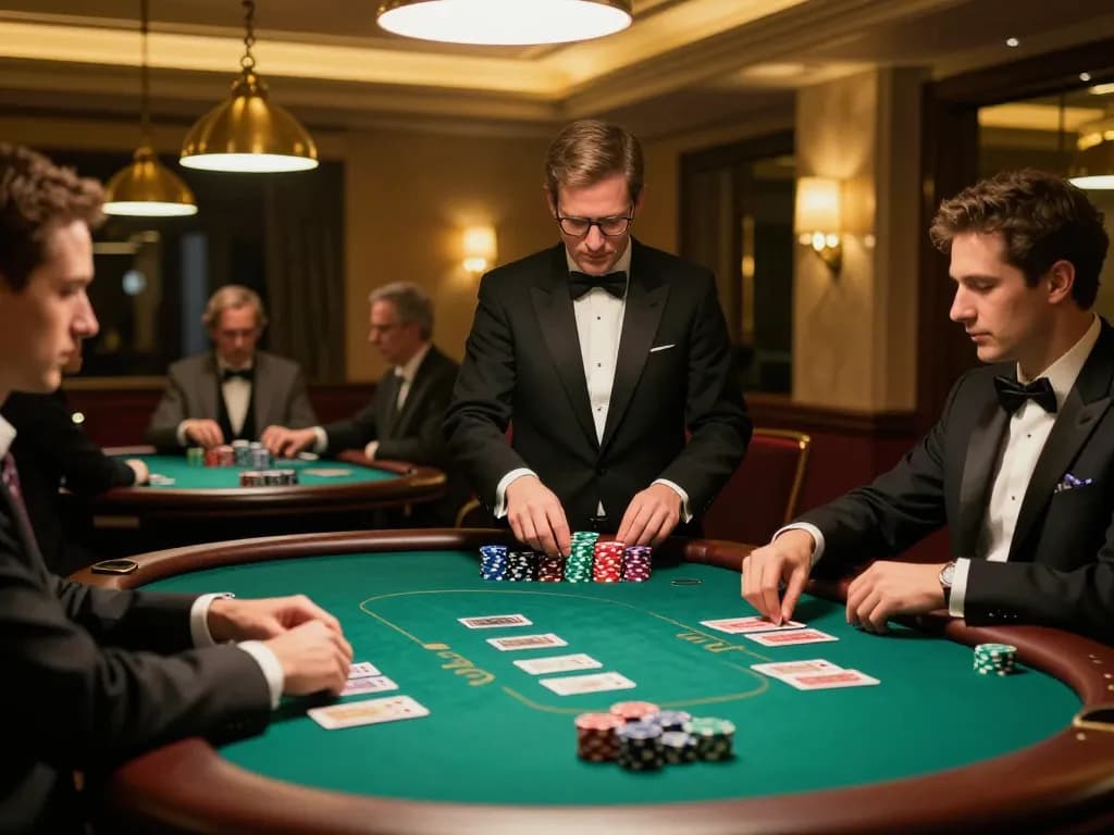 Playing baccarat at Ace96au casino with a professional dealer and engaged players.