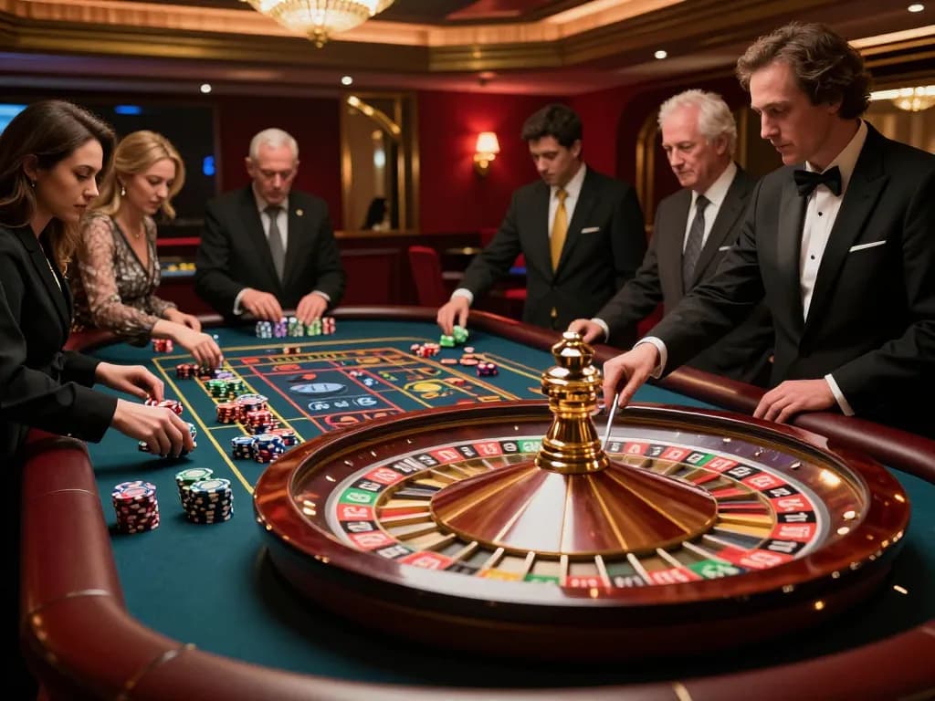 Experience the excitement of placing bets on the trang chủ ok365 roulette table in a luxury casino setting
