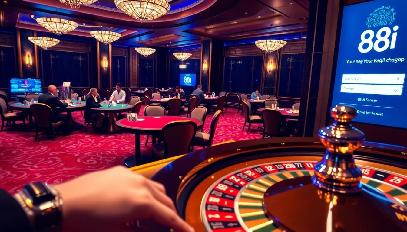 Engage in the excitement of 88i đăng nhập at a luxurious casino with vibrant poker action.