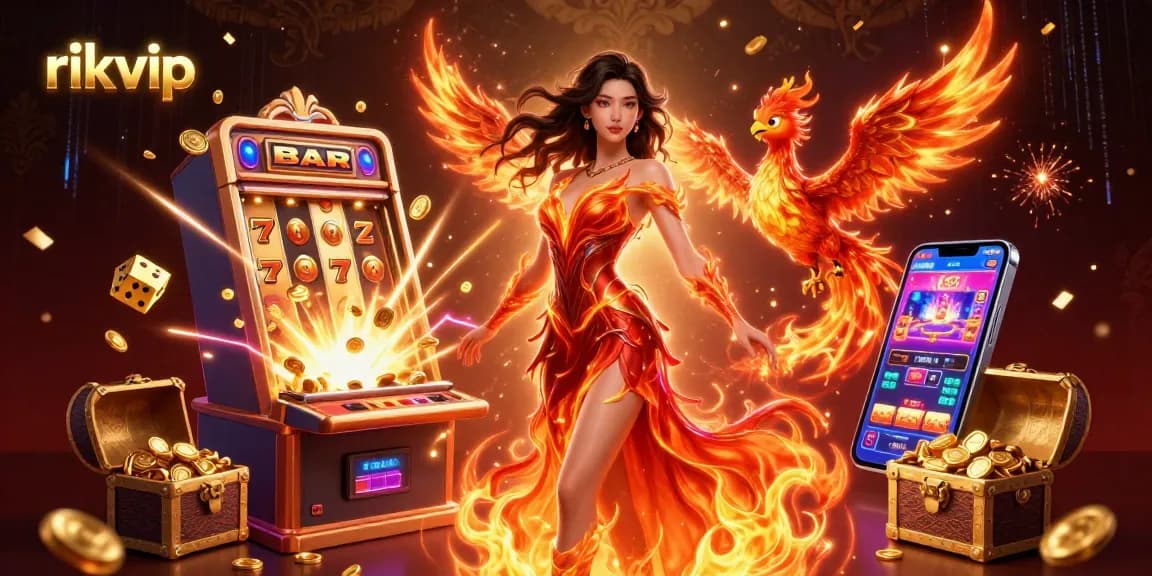 Experience exciting wins at rikvip, featuring vibrant characters and dynamic casino elements.