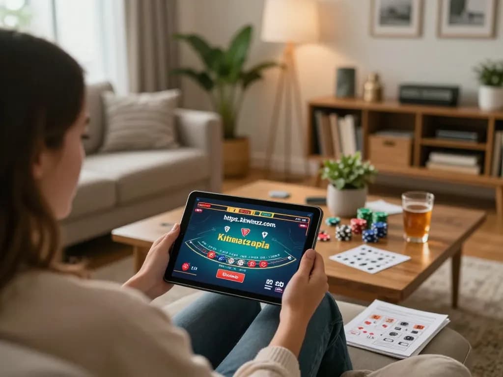 Engaging online gaming experience from https://kkwinzz.com/ showing live dealer blackjack on tablet