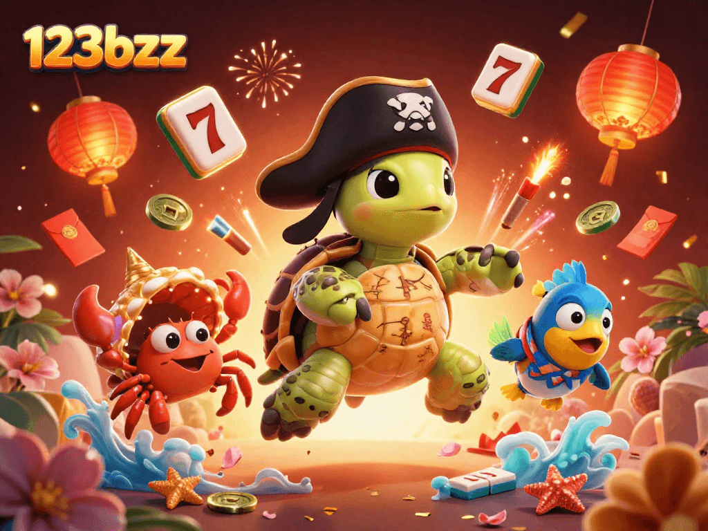 Experience the thrilling adventure of slots and treasure with 123bzz in vivid 3D!