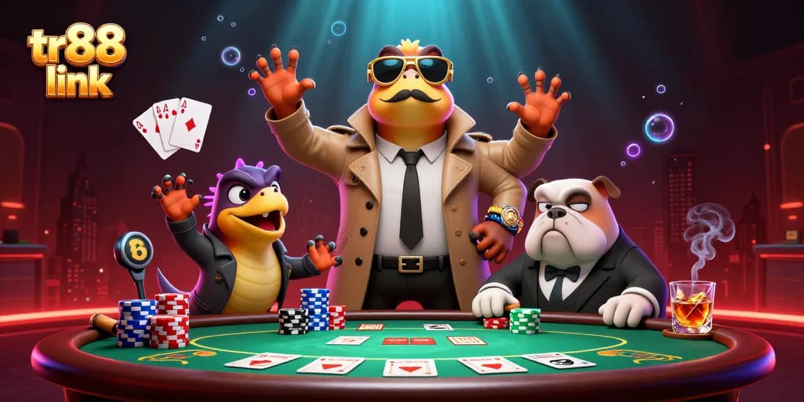 Experience thrilling games at TR88 link, where three raptors disguise themselves to enter a high-stakes casino.