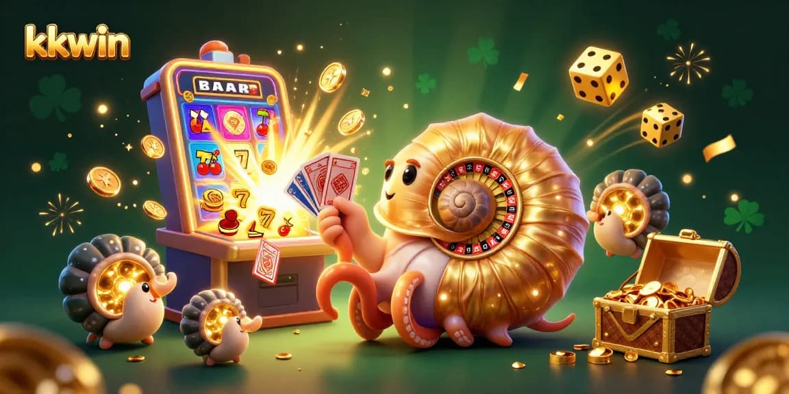 Experience thrilling wins at kkwin with vibrant 3D casino gaming elements, including jackpot slots and roulette.
