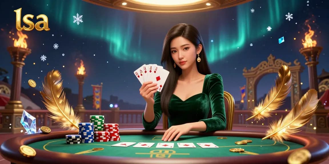 Experience dynamic poker gameplay with the stunning lsa scene crafted in 3D elegance.