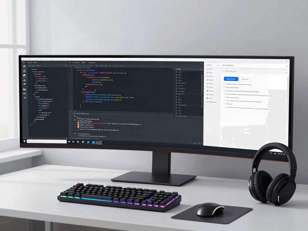 Laptops im Vergleich bei der Softwareentwicklung, Cloud-Lösungen und KI-Technologie. Hochmoderne Technik im Einsatz.