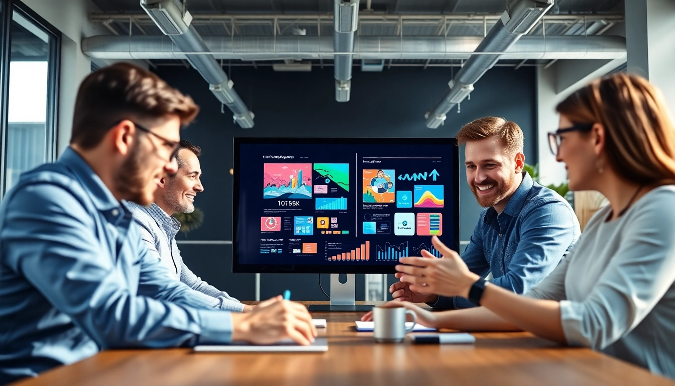 Marketing Strategien entwickeln und präsentieren in einem kreativen Webdesign Büro.