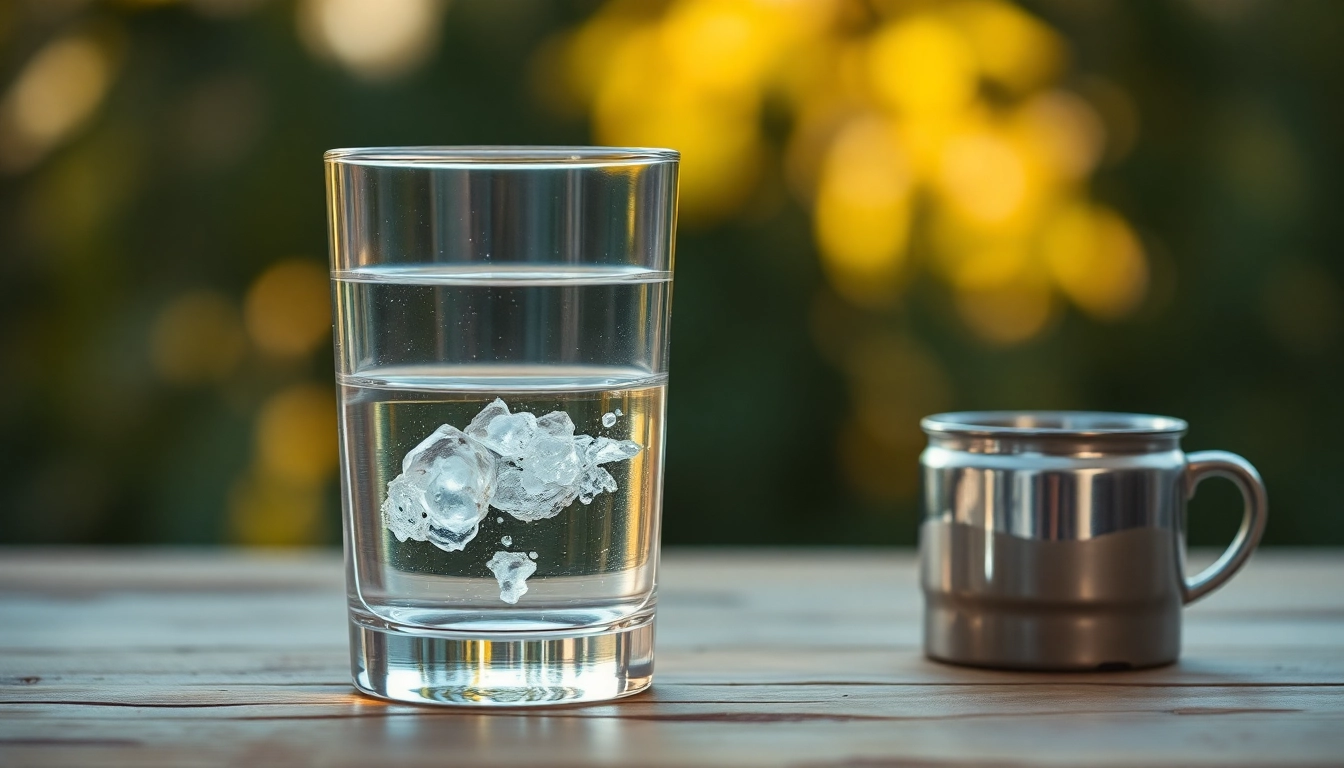 Kolloidales Silber 25 ppm in klarem Glas gefüllt, zeigt reinste Silberpartikel in natürlichem Licht.