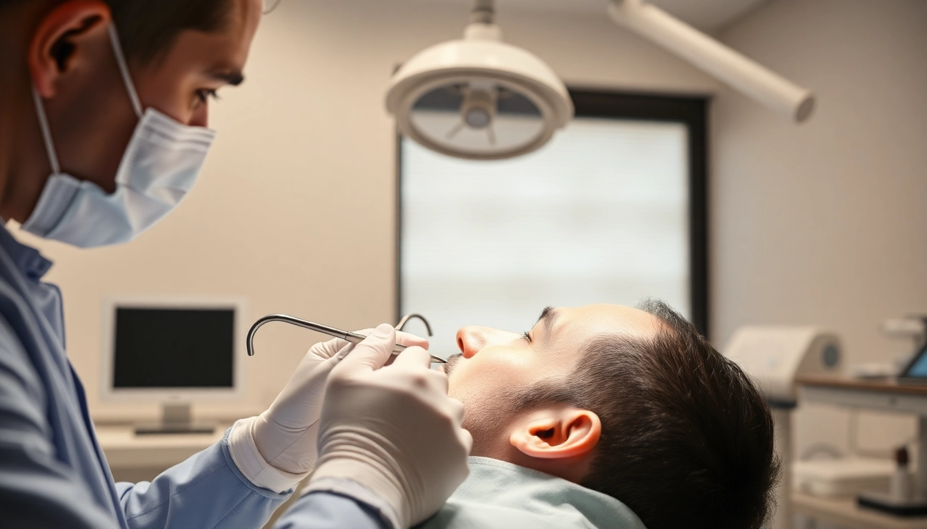 Haartransplantation Türkei: Facharzt im modernen Klinikumfeld behandelt Patient.