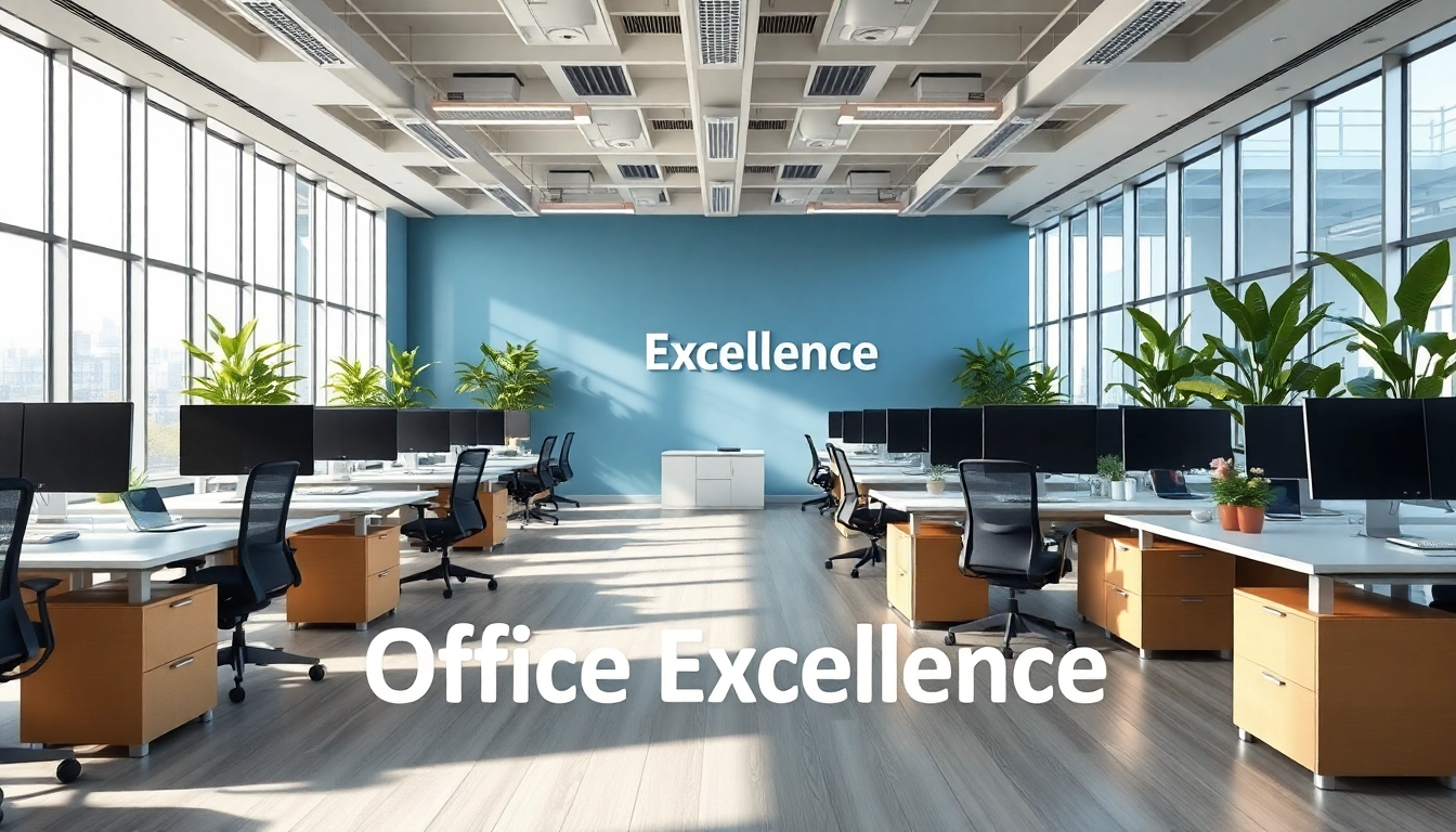 Steigerung der Office Excellence in einem modernen Arbeitsumfeld mit ergonomischen Möbeln.