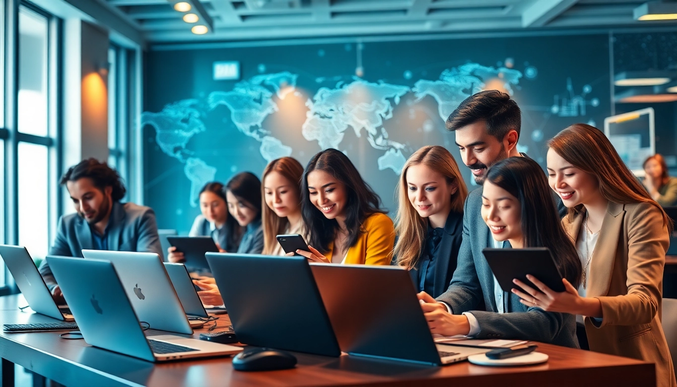 快连官网 offers fast and secure internet connection solutions in a collaborative tech workspace.