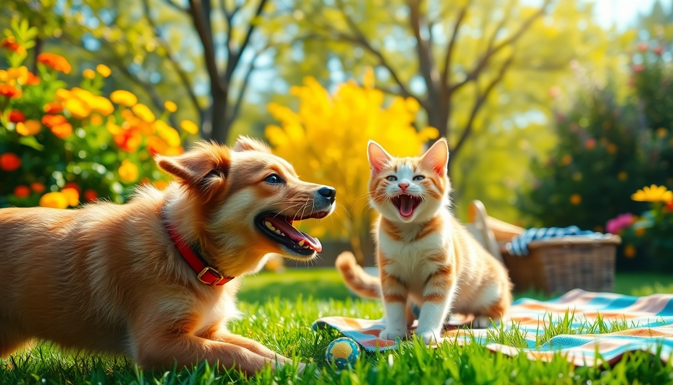 Spielende Tiere machen die pawsometime zu einem unvergesslichen Erlebnis im Park.