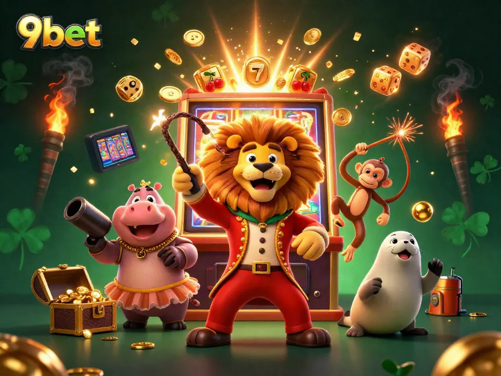 Experience thrilling gameplay at 9bet with a jackpot explosion and vibrant 3D characters.