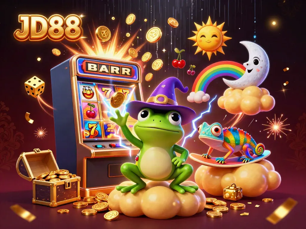 Win exciting jackpots with JD88 in a vibrant 3D casino fantasy world.