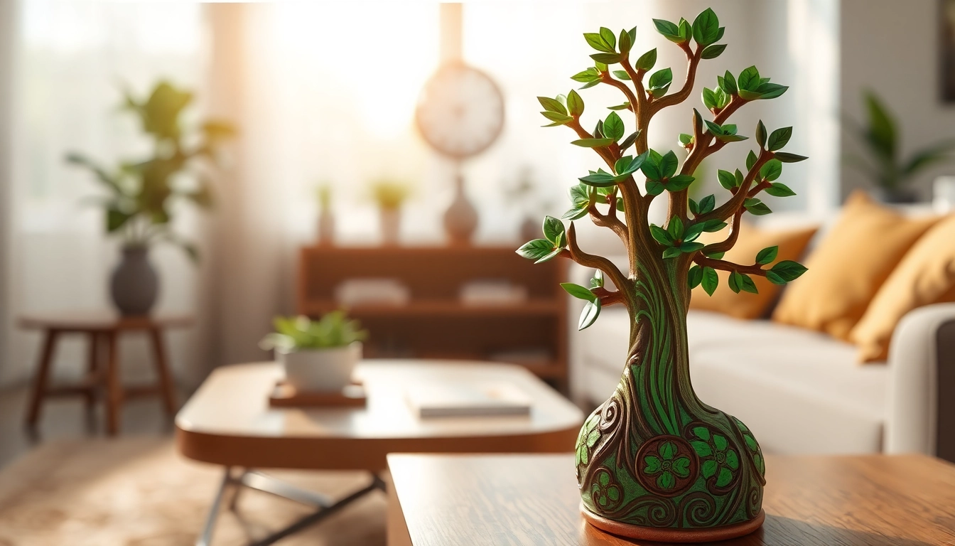 Duftbäume personalisieren mit einzigartigen Designs und Farben in einem gemütlichen Wohnzimmer.