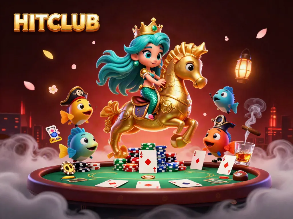 Experience thrilling adventures at HITCLUB with colorful characters in a vibrant casino setting.