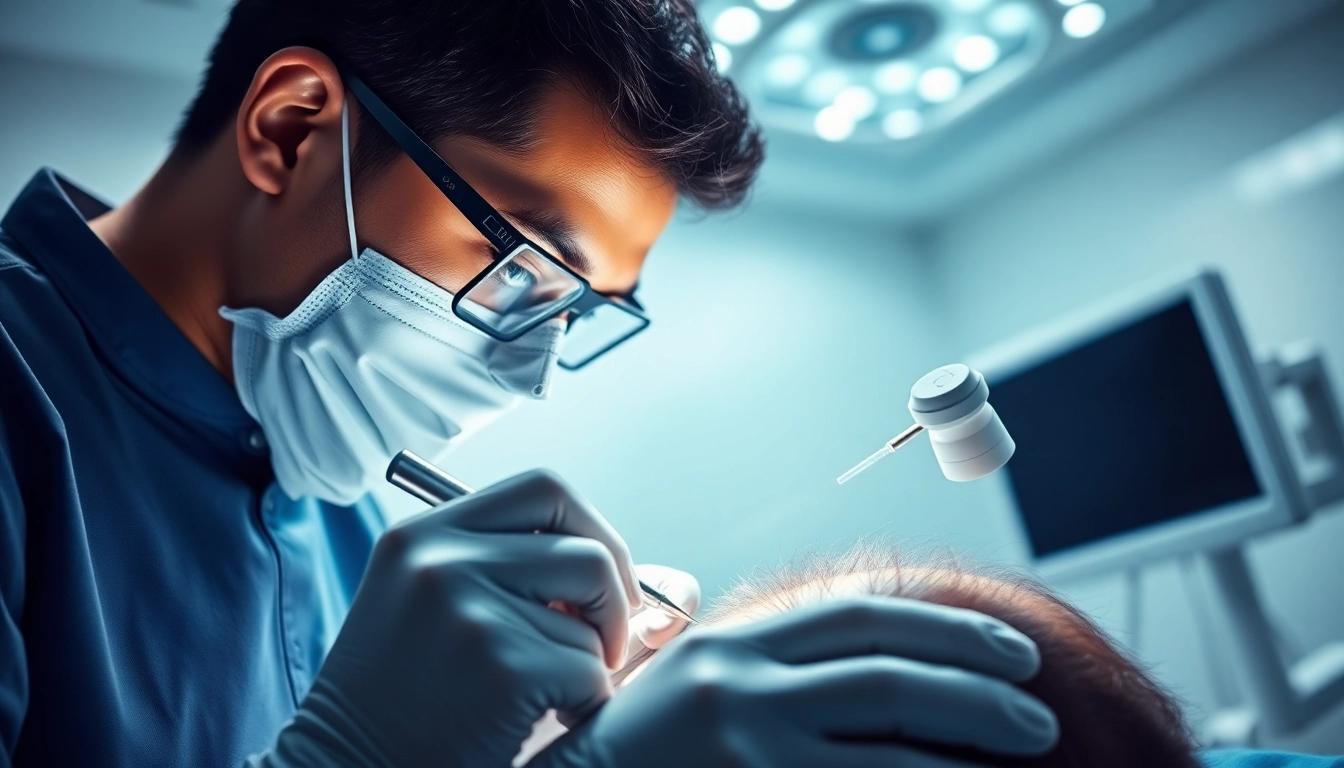 Professionelle haartransplantation in Istanbul, durchgeführt von einem erfahrenen Chirurgen in einer modernen Klinik.