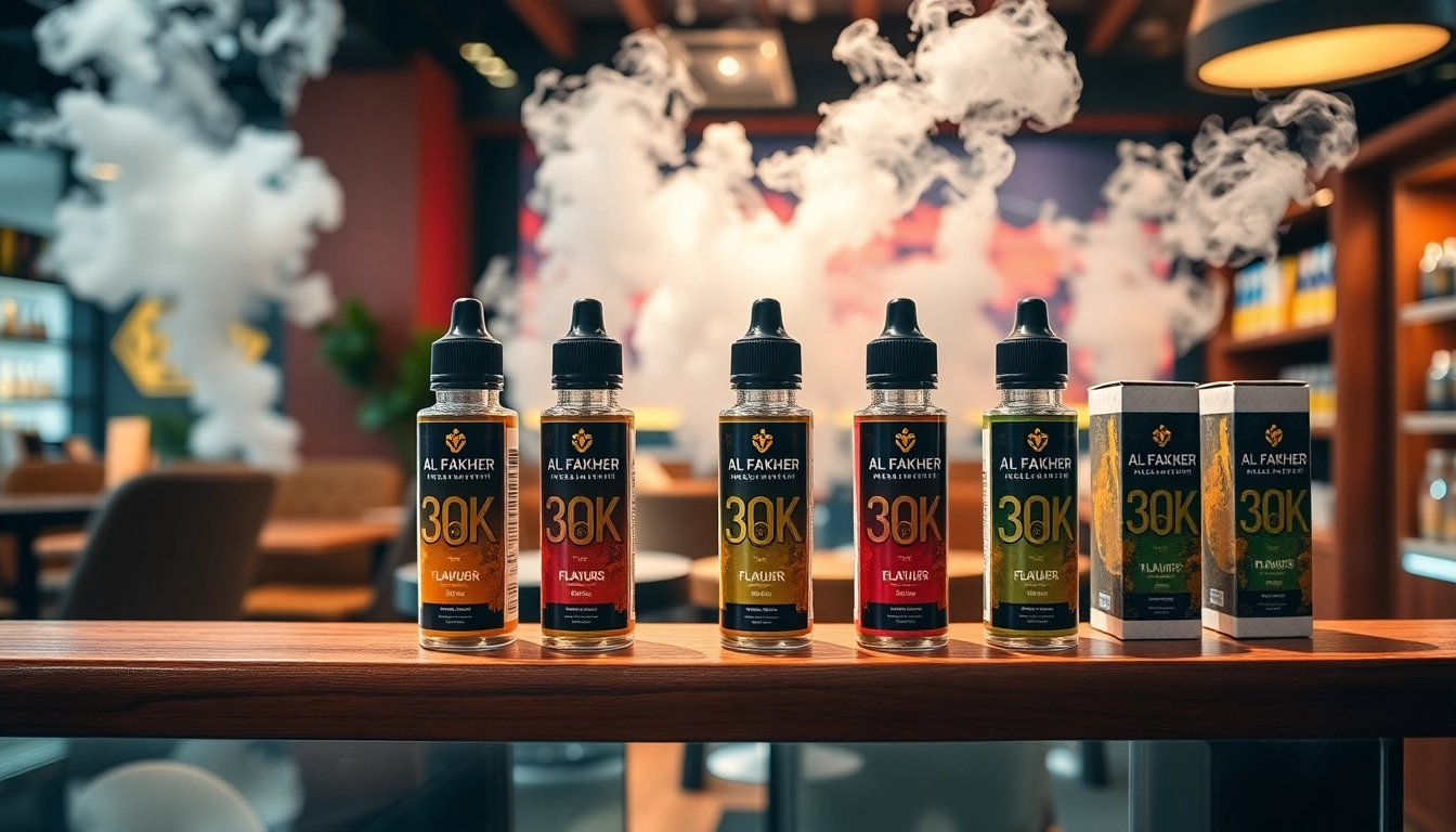 Al Fakher 30K in stilvollem Vape Store-Display mit lebendigen Farben.