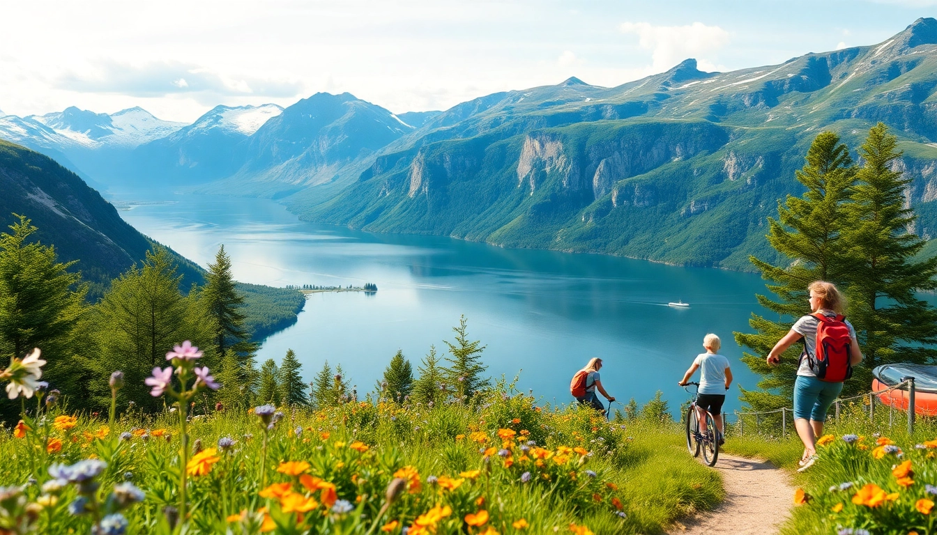 Familienabenteuer in den atemberaubenden norwegischen Fjorden, präsentiert die malerischen Landschaften von Urlaub Skandinavien.
