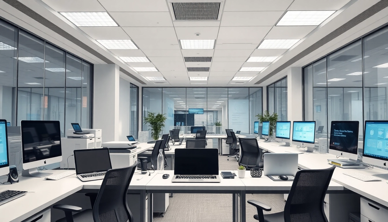 Erleben Sie die Büro Technologie Magdeburg in einem modernen Arbeitsbereich.