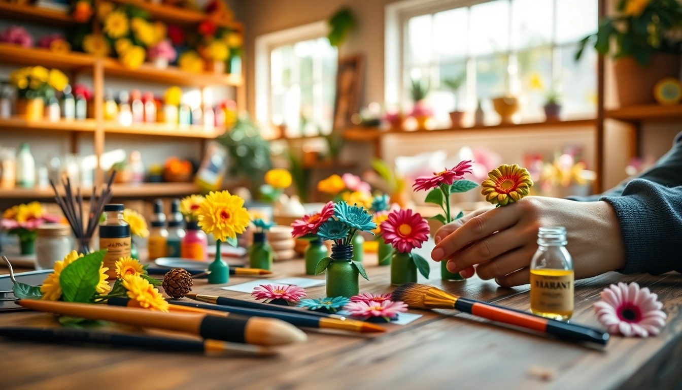 Duftbäume personalisieren leicht gemacht – kreative Workshop-Szene mit bunten Aromen.