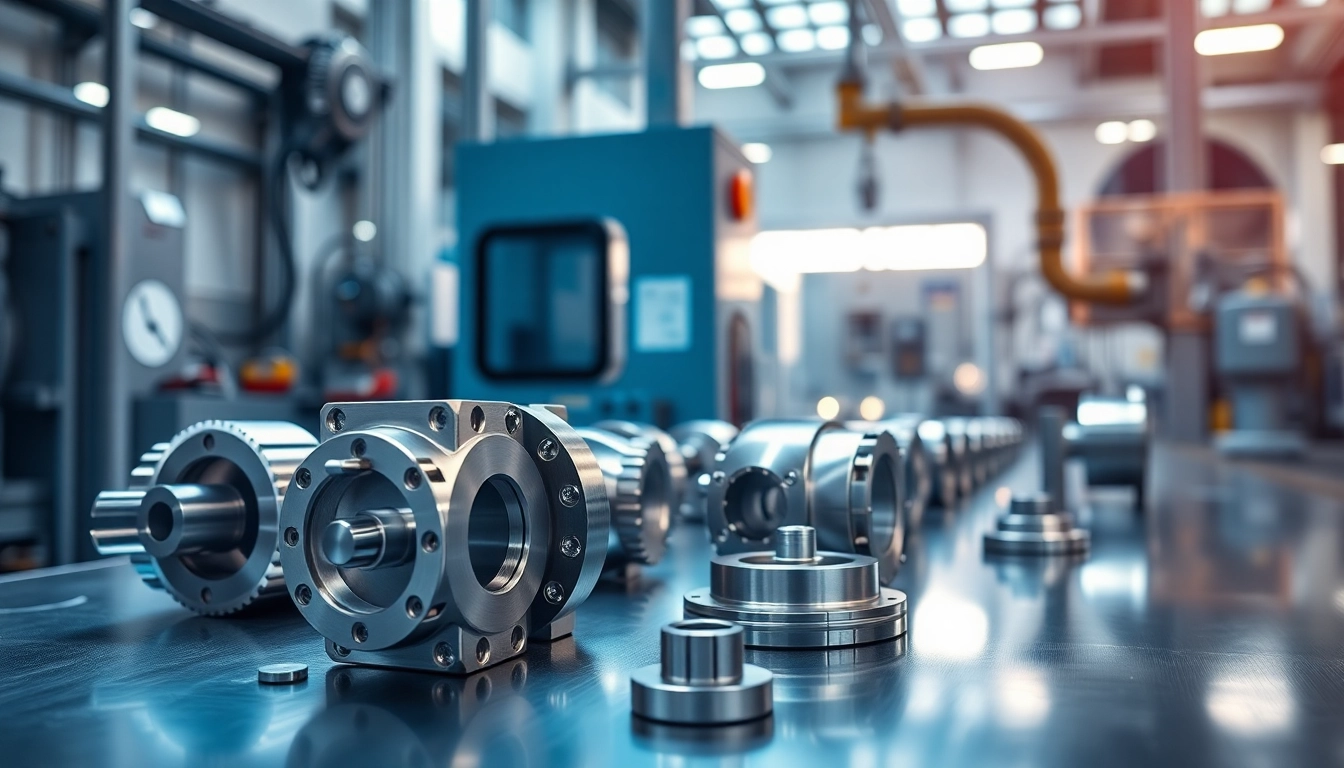 Drehteile aus präziser CNC-Bearbeitung in moderner Fertigung.