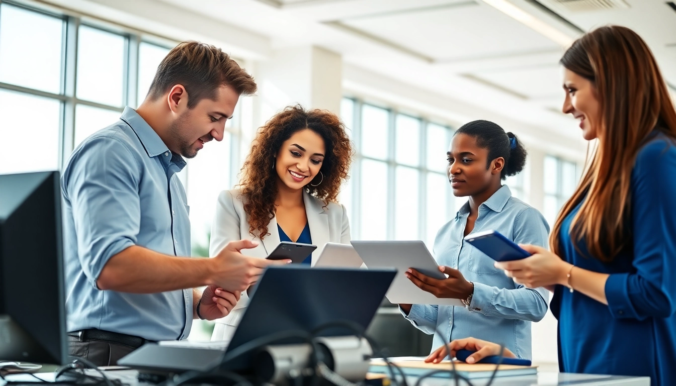 IT-Systemhaus Magdeburg bietet professionelle IT-Dienstleistungen in einem modernen Büro.